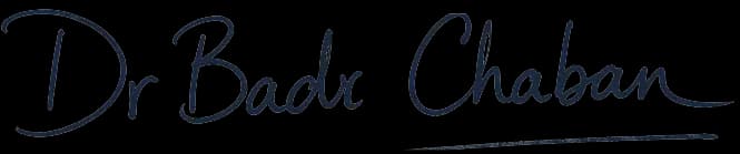 Signature of Dr Badr Chaban